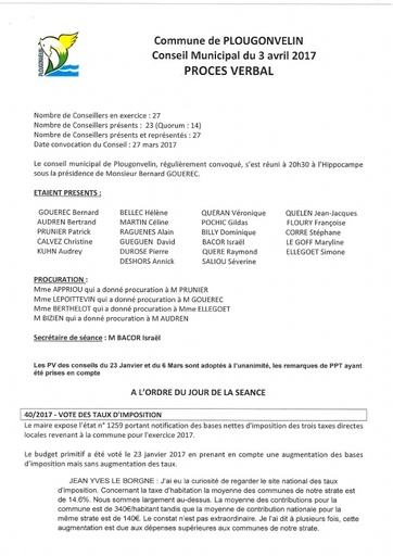 Séance du 03 avril 2017